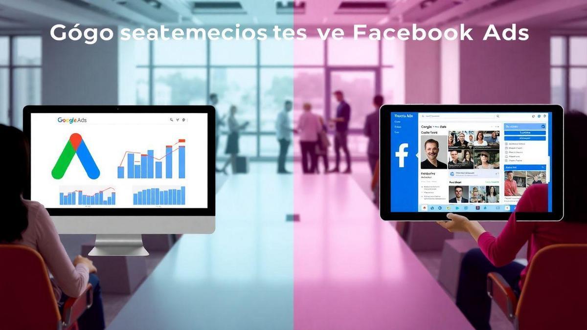 Desempenho de Anúncios: Google Ads vs Facebook Ads