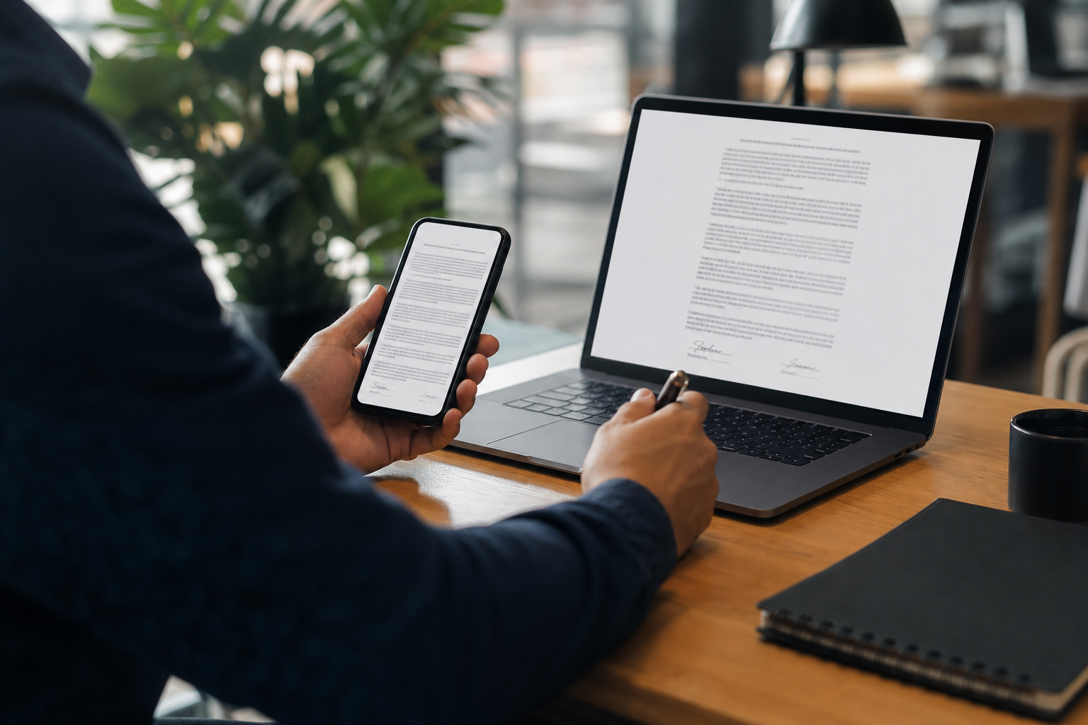 Imagem ilustrativa: Contrato digital legítimo como verificar documentos e evitar golpes online