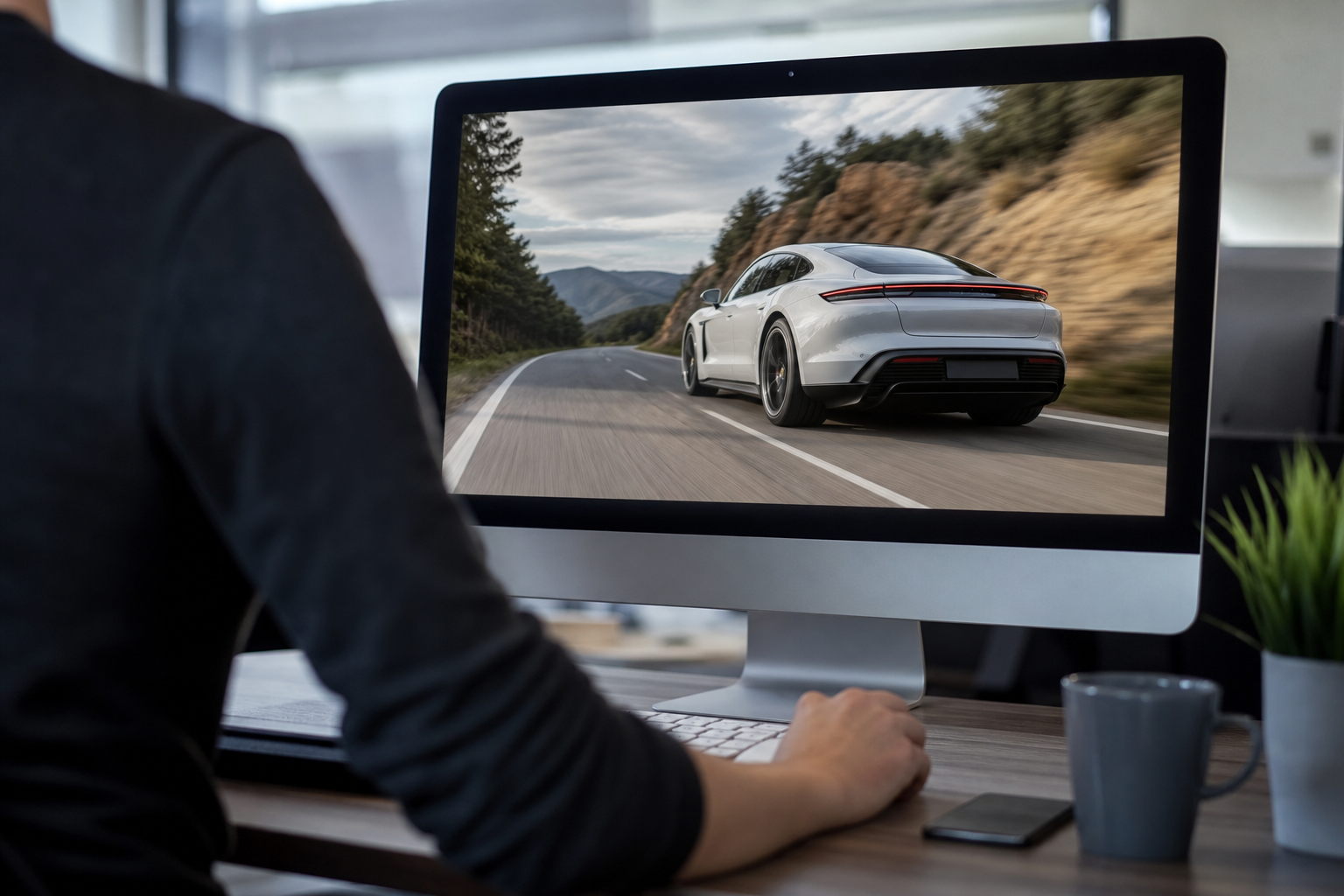 Imagem ilustrativa: Porsche Taycan simula câmbio PDK e ronco de motor para agradar fãs da marca