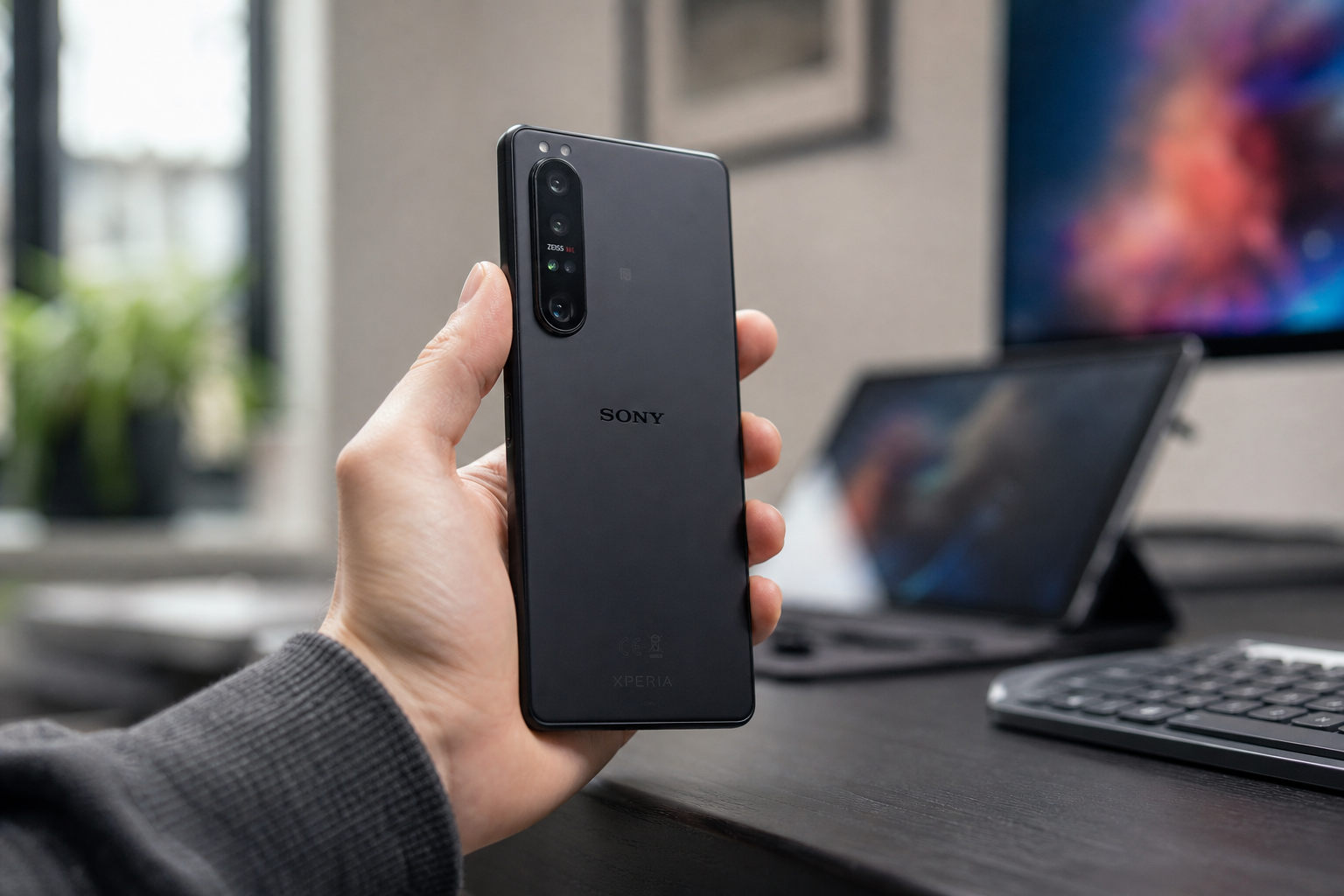 Imagem ilustrativa: Sony Xperia 1 III aposta em tela 4K de 120 Hz e câmera telefoto variável