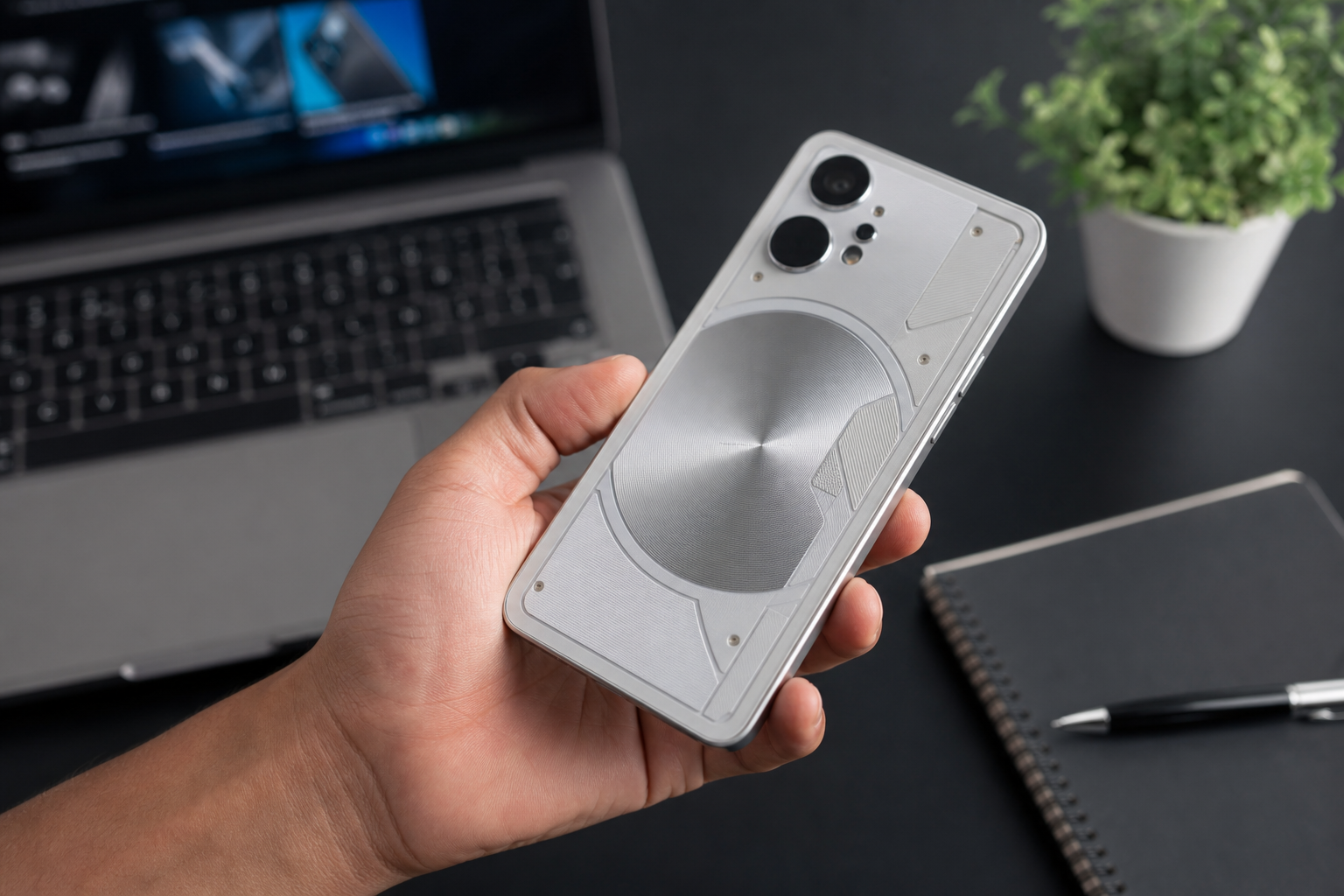 Imagem ilustrativa: Tecno Pova 8 Pro aposta em visual de nave espacial e lembra celulares Nothing