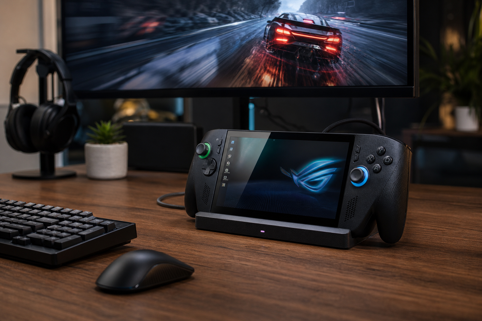 Imagem ilustrativa: ASUS lança dock ROG Bulwark DG310 para transformar o ROG Xbox Ally em console de mesa