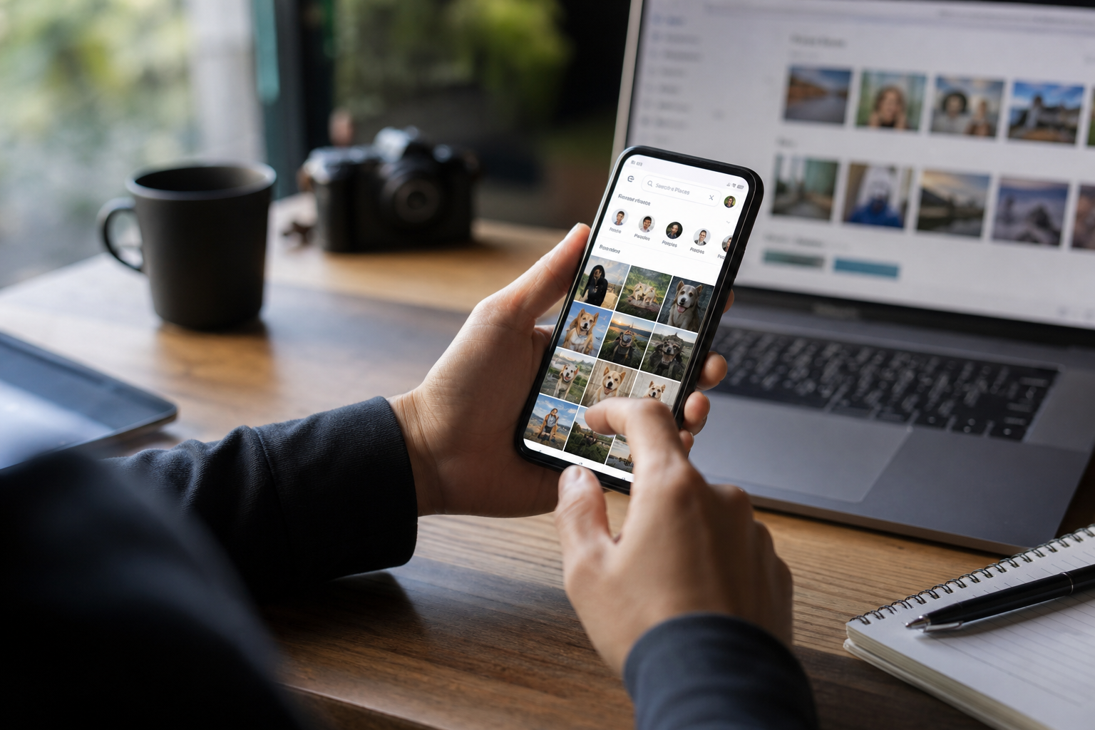 Imagem ilustrativa: Google Fotos prepara busca por pessoas e pets dentro de álbuns individuais