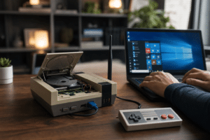 Imagem ilustrativa: Projeto de modificação leva Windows leitor de CD e Wi-Fi ao Nintendinho