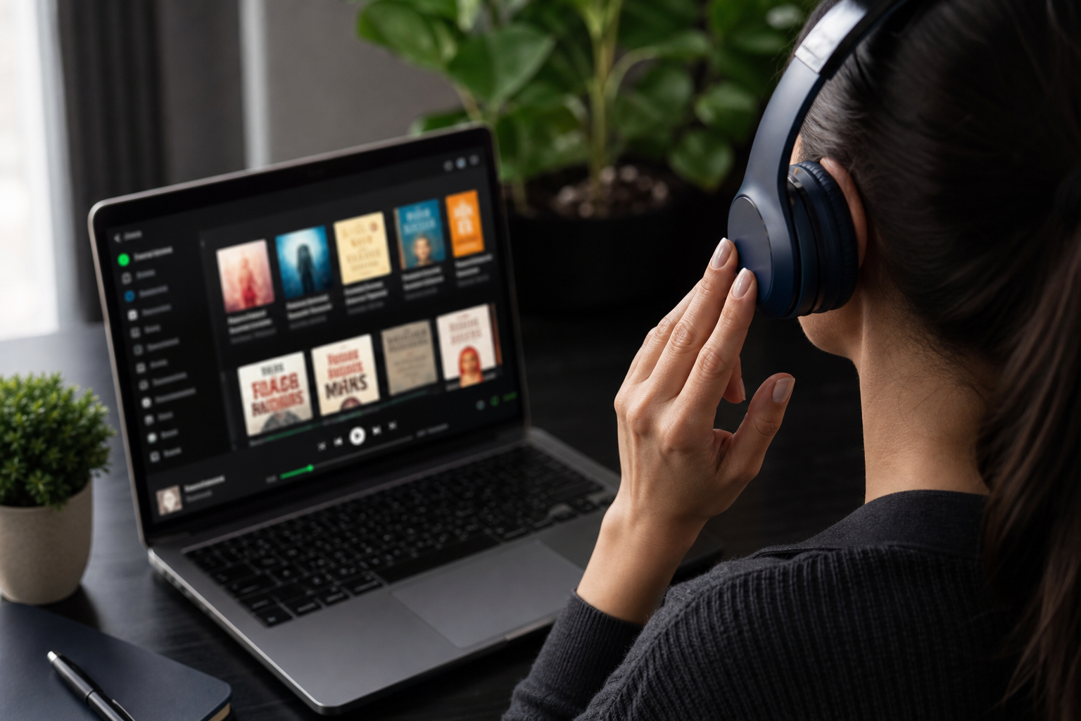 Imagem ilustrativa: Spotify lança audiobooks no Brasil com mais de 350 mil obras